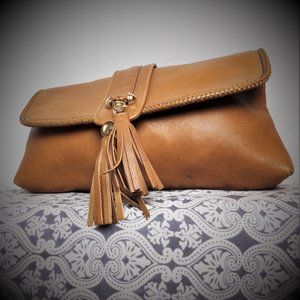 GUCCI Pebbled Calfskin Marrakech Clutch